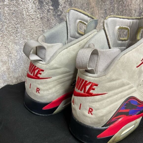 Nike Jumpman MVP Grey White Cream Sneakers Shoes Size 12 - Picture 9 of 13